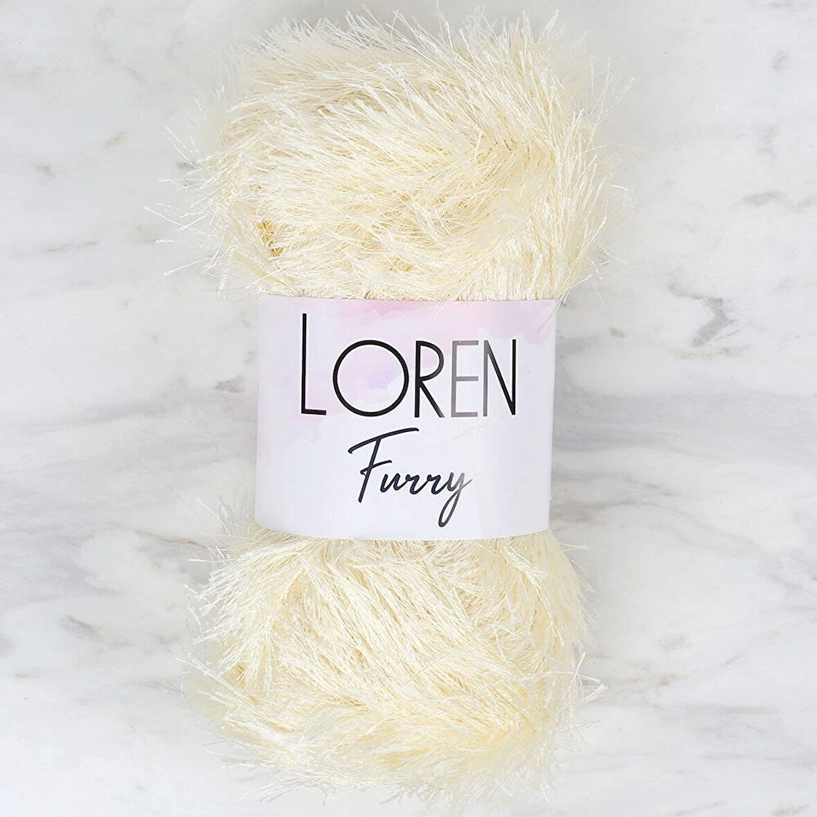 Loren Furry Krem El Örgü İpi - Rf065 - 34062