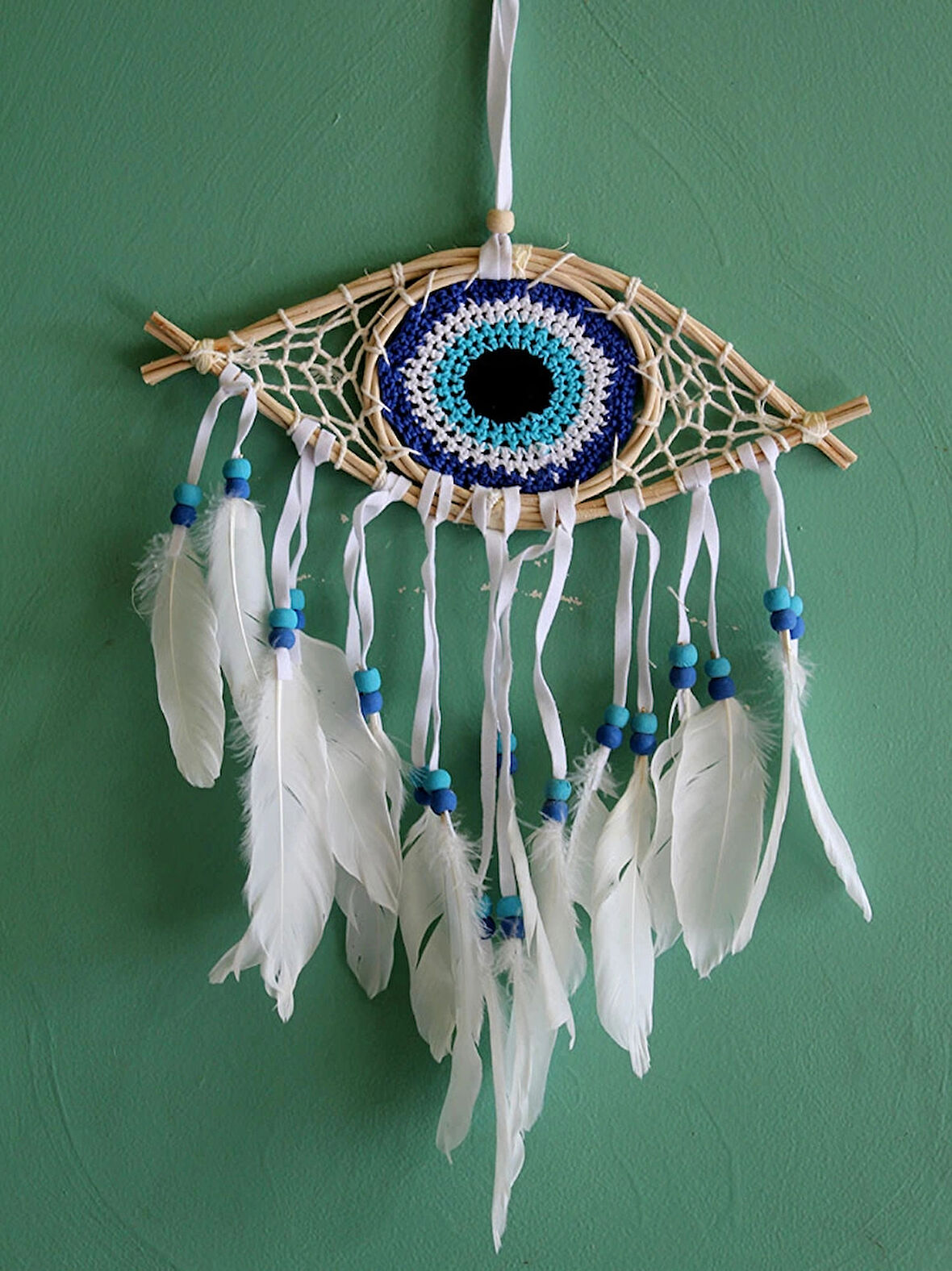 Leyloş Rüya Kapanı Dream Catcher Göz Tasarımı Model 1