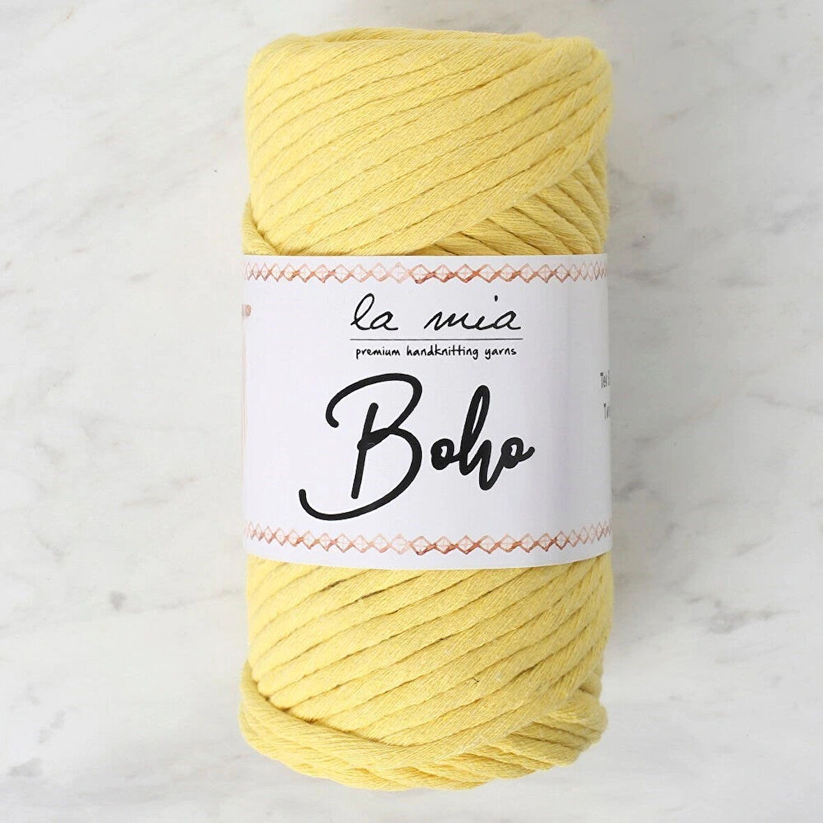 La Mia Boho Limon Sarı Büküm Makrome İpi - L186 - 34206