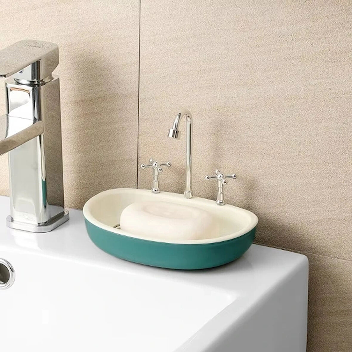 Leyloş Lavabo Şeklinde Sabunluk