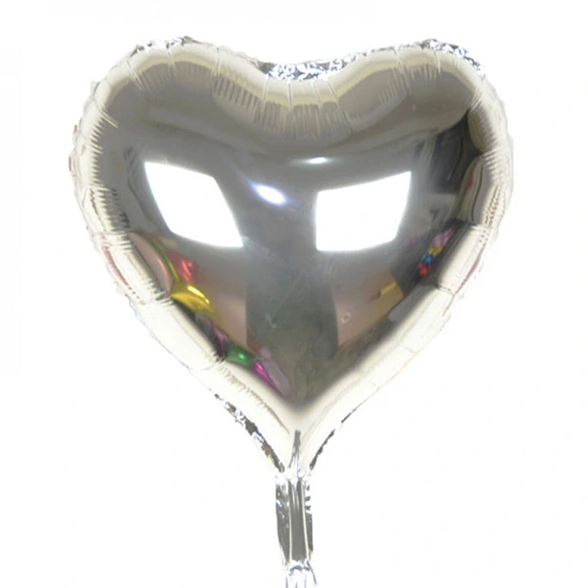 Leyloş Gümüş Rengi Uçan Folyo Balon 80 Cm.