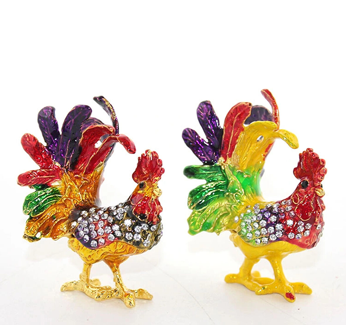 Leyloş Swarovski Taşlı Tekli Horoz Model 1