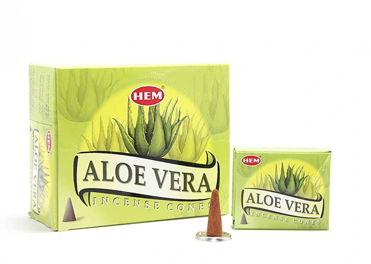 Leyloş Aloe Vera Aromalı Konik Tütsü