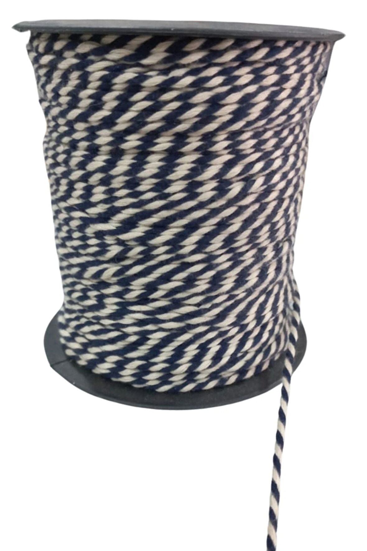 Bileklik İpi, Hediye Paketleme İpi, Şans, Bereket, Aşk, Şifa, Güç 10 Mm Pamuk  10 Metre Lacivert