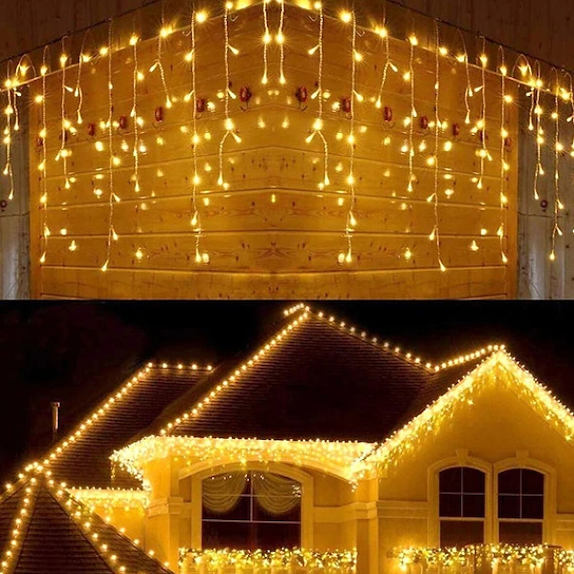 Leyloş 4 Metre 16 Saçak Led