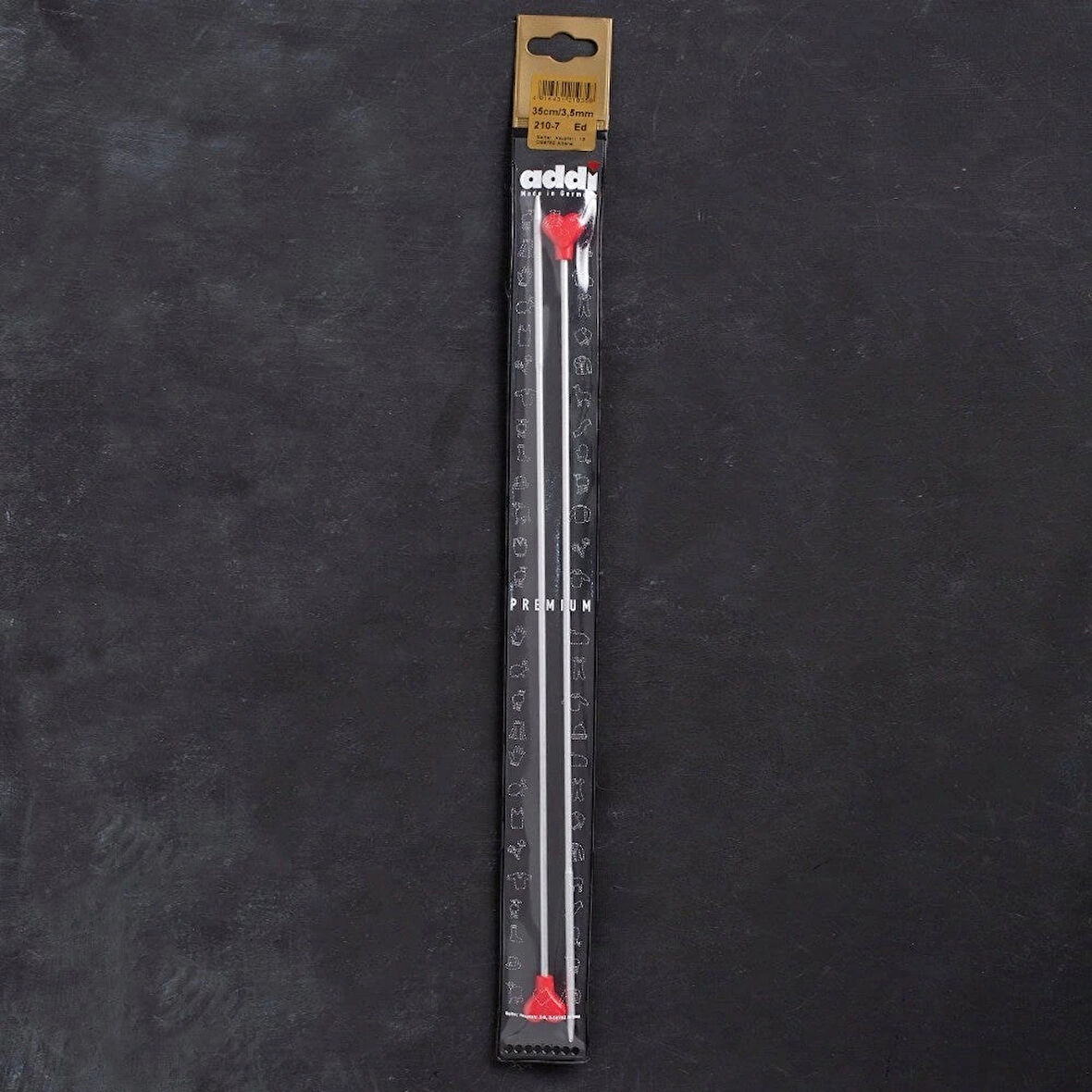 Addi 3,5mm 35cm Klasik Alüminyum Hızlı Örgü Şişi -