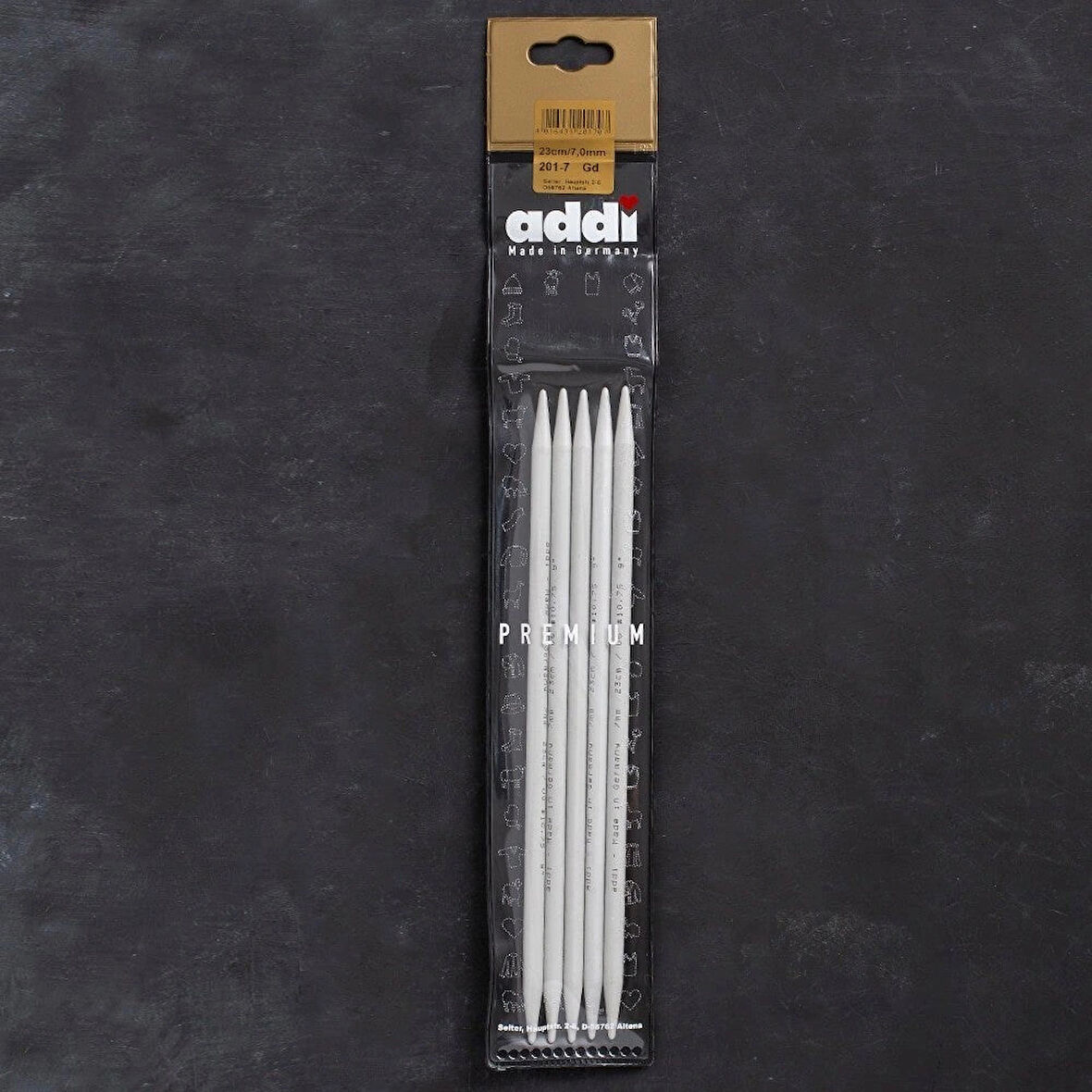 Addi 7mm 23cm 5 Li Çorap Şişi - 201-7