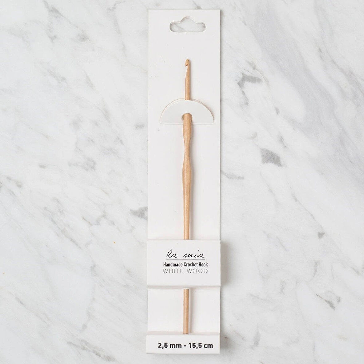 La Mia Whitewood 2.5 Mm 15.5 Cm Ahşap Yün Tığ