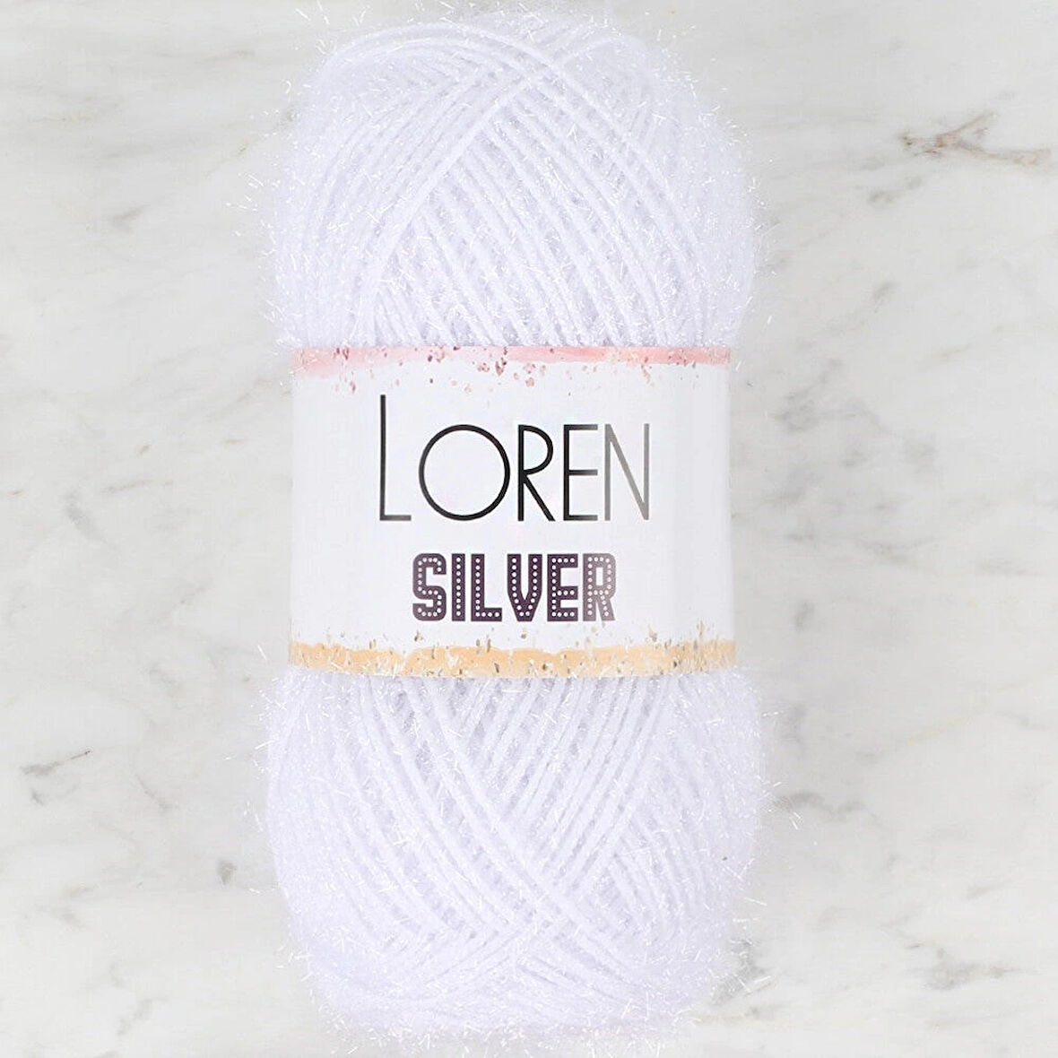 Loren Silver Optik Beyaz El Örgü İpi - Rs-optik - 34068