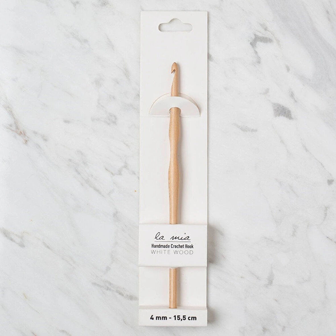 La Mia Whitewood 4 Mm 15.5 Cm Ahşap Yün Tığ