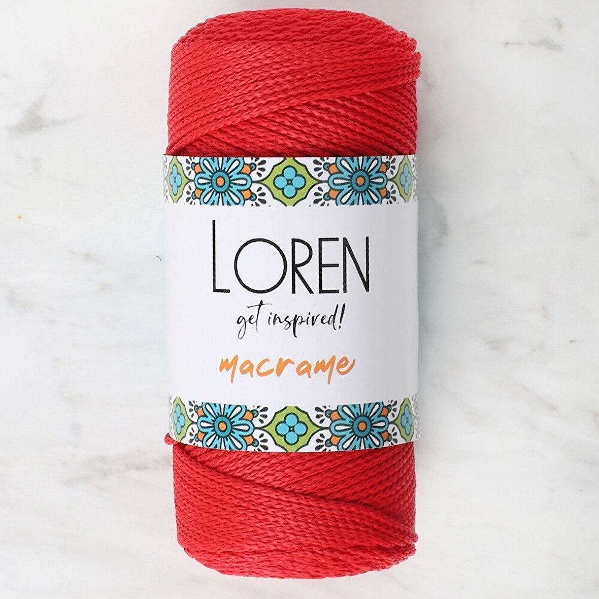 Loren Macrame Kırmızı El Örgü İpi - Rm 0100 - 34334