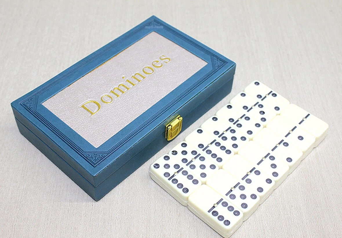 Leyloş Deri Kutulu Domino Oyunu
