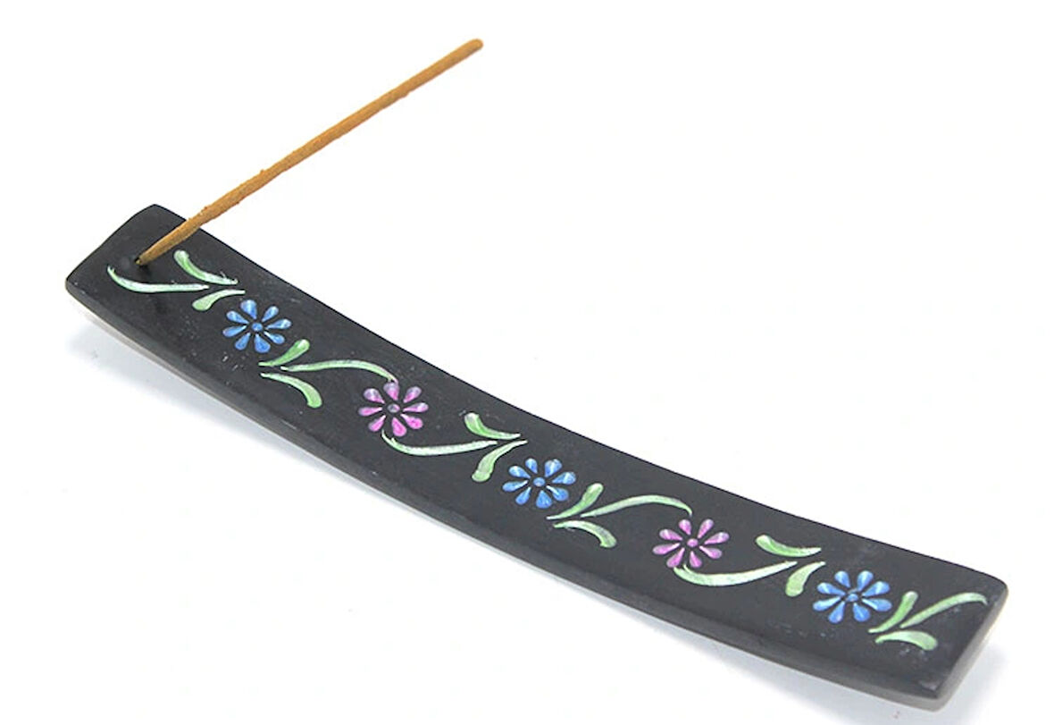 Leyloş Obsidian Taşı Kayık Tütsülük Model 4