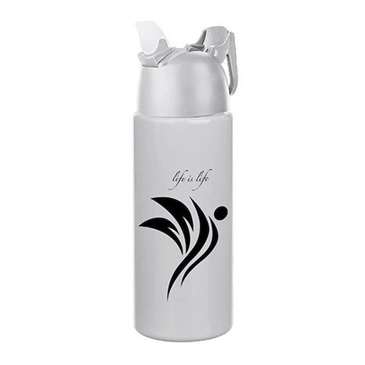Buffer® Kilitlenebilen Matara Güvenlikli Suluk Sporcu Matarası Spor Su Şişesi İçecek Şişesi 700ml