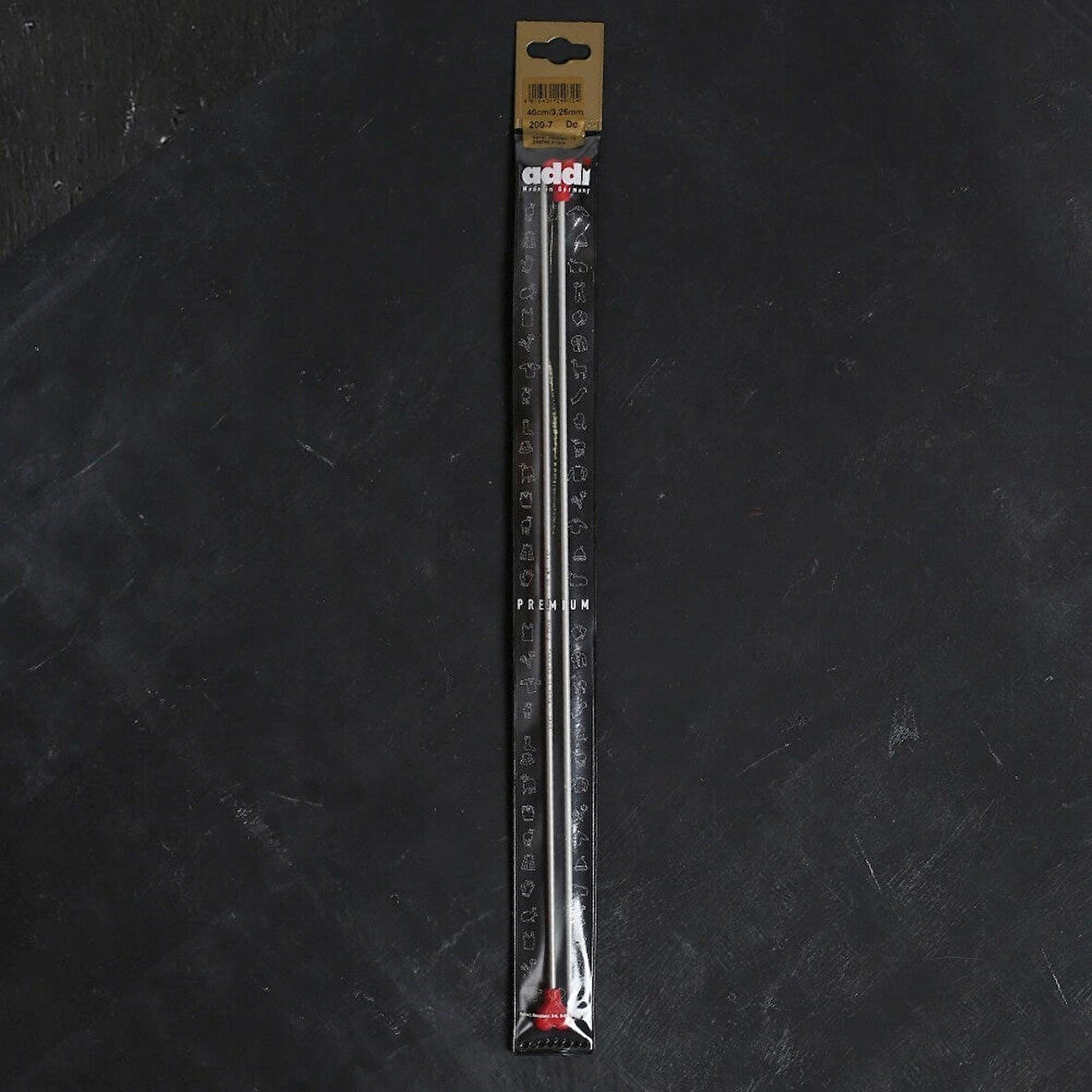 Addı Kalpli 3.25mm 40cm Klasik Alüminyum Örgü Şişi