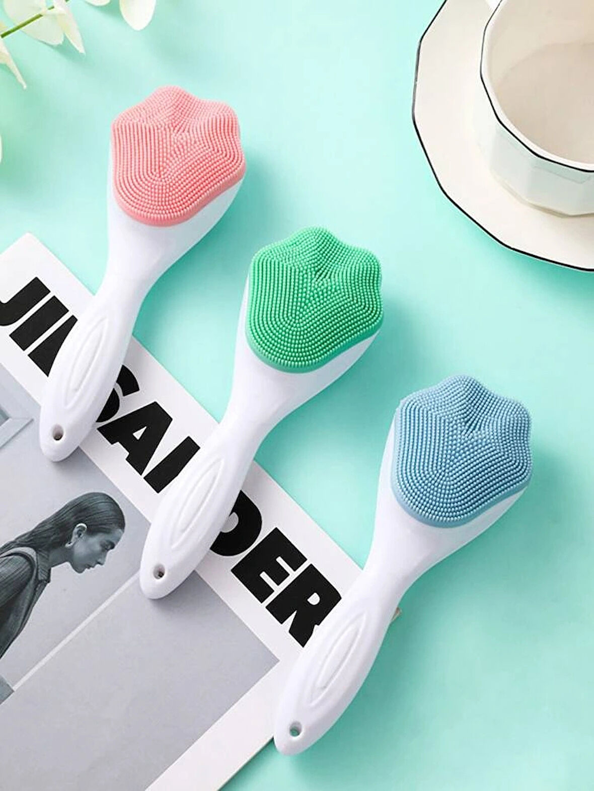 Leyloş Cilt Temizleme Peeling Fırçası