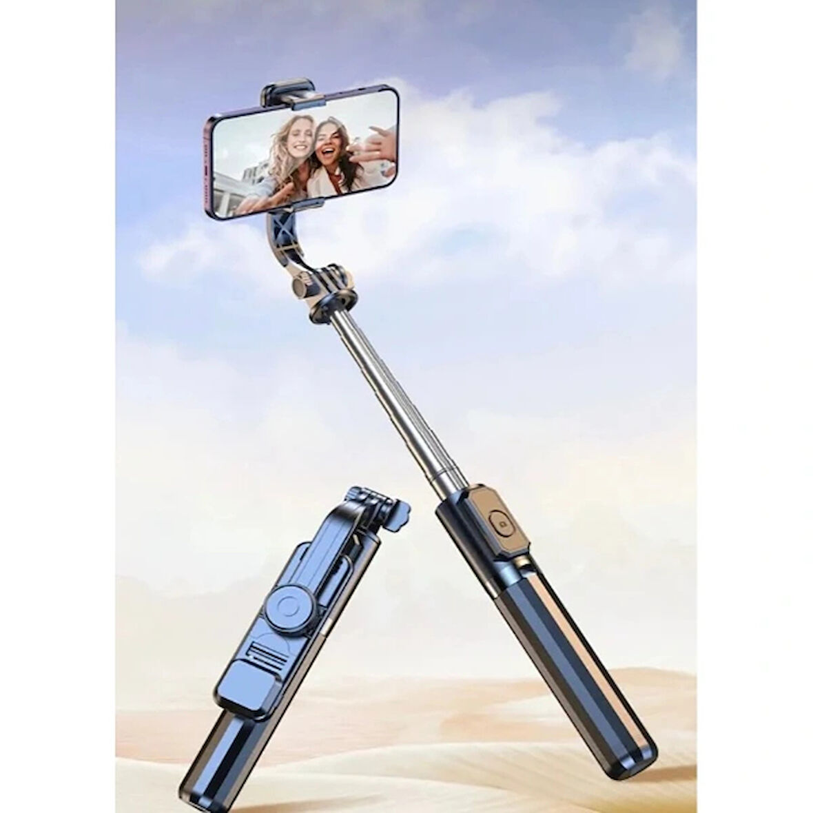 Leyloş Kablosuz Uzaktan Kumandalı Tripod Selfie Çubuğu