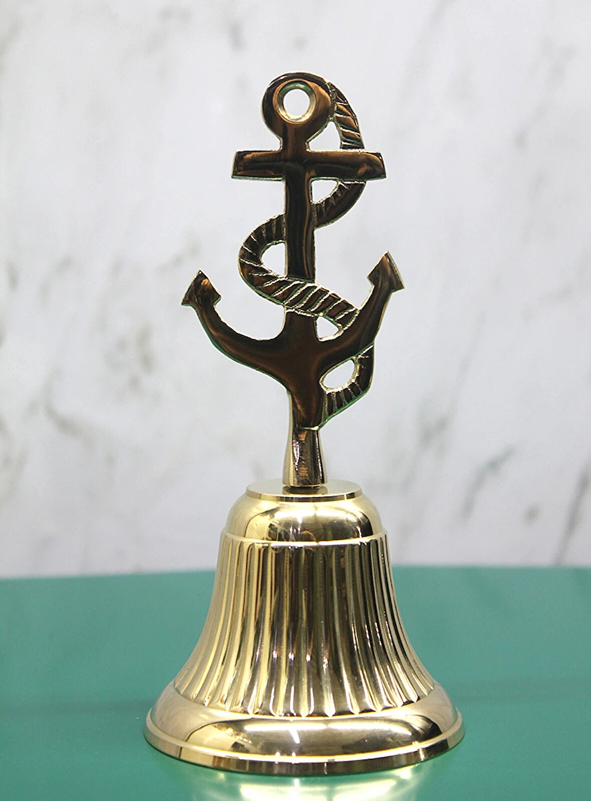Leyloş Pirinç Çapalı El Çanı Model 2