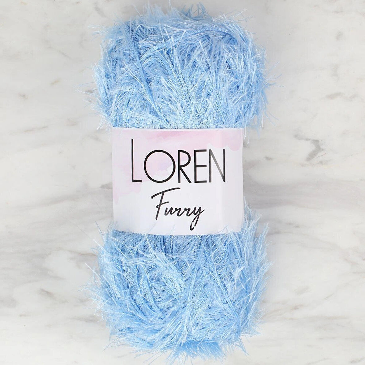 Loren Furry Bebe Mavisi El Örgü İpi - Rf007 - 34046