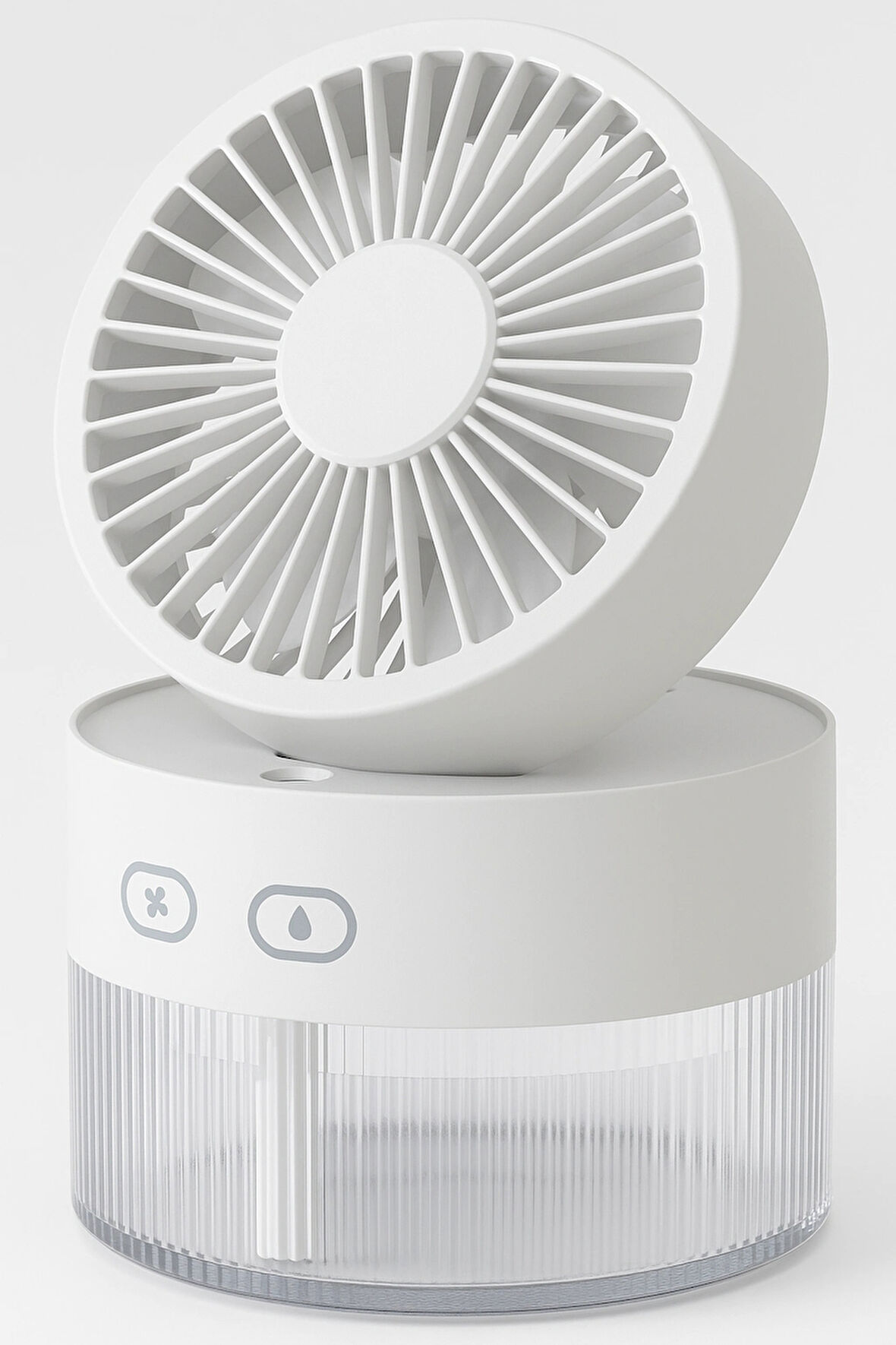 Leyloş Su Spreyli Katlanır Başlıklı Usb Mini Fan