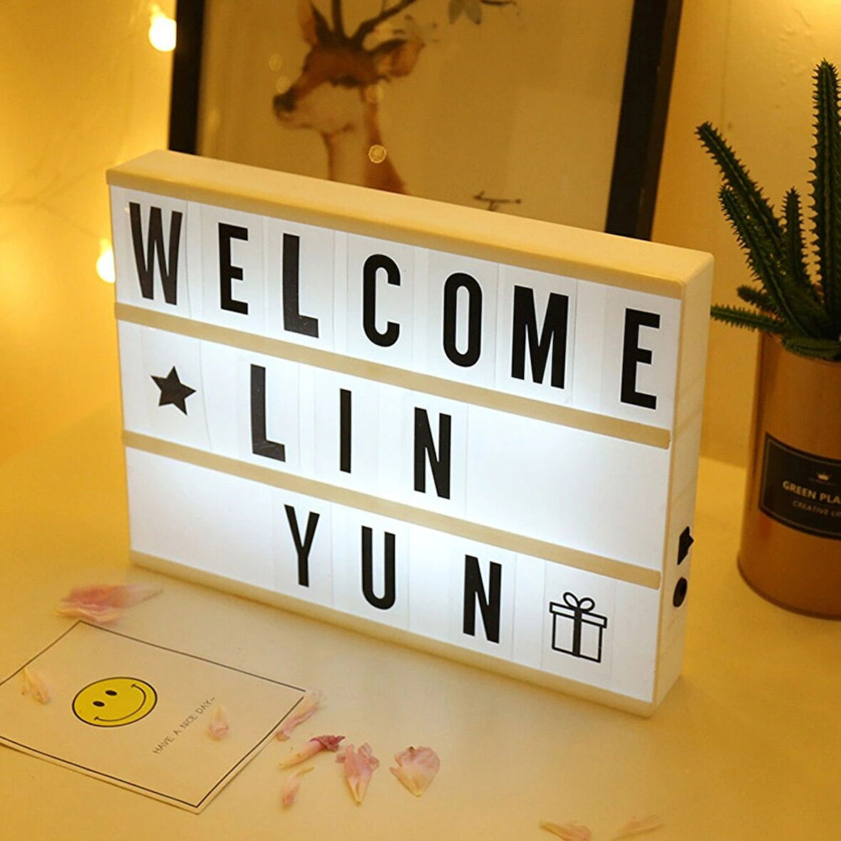 Leyloş A5 Led Işıklı Yazı Panosu Lightbox