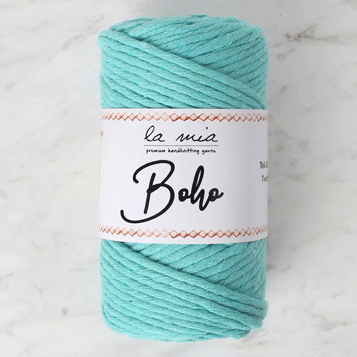 La Mia Boho Açık Yeşil Büküm Makrome İpi - L157 - 34208