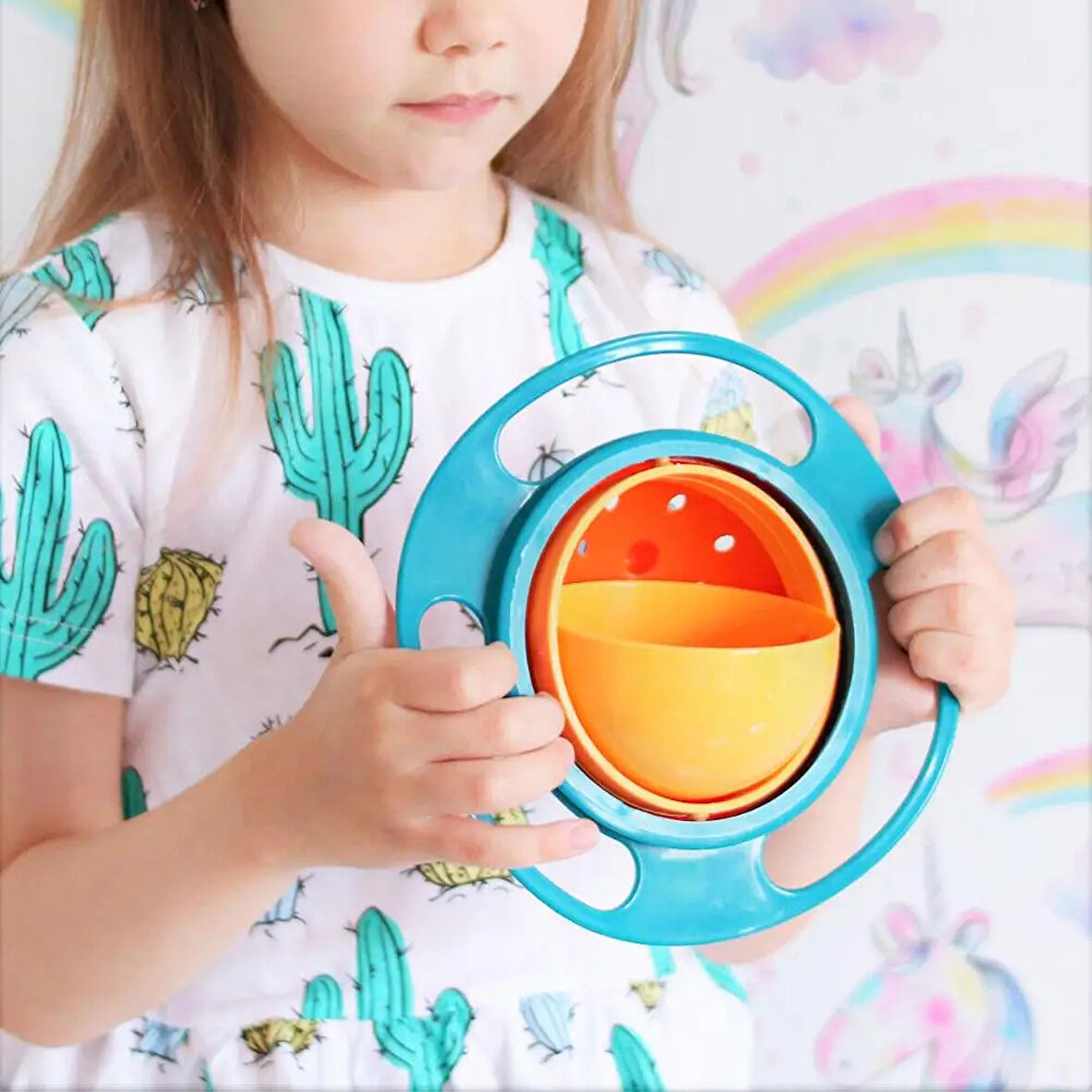 Leyloş Dökülmeyen Bebek Mama Kasesi