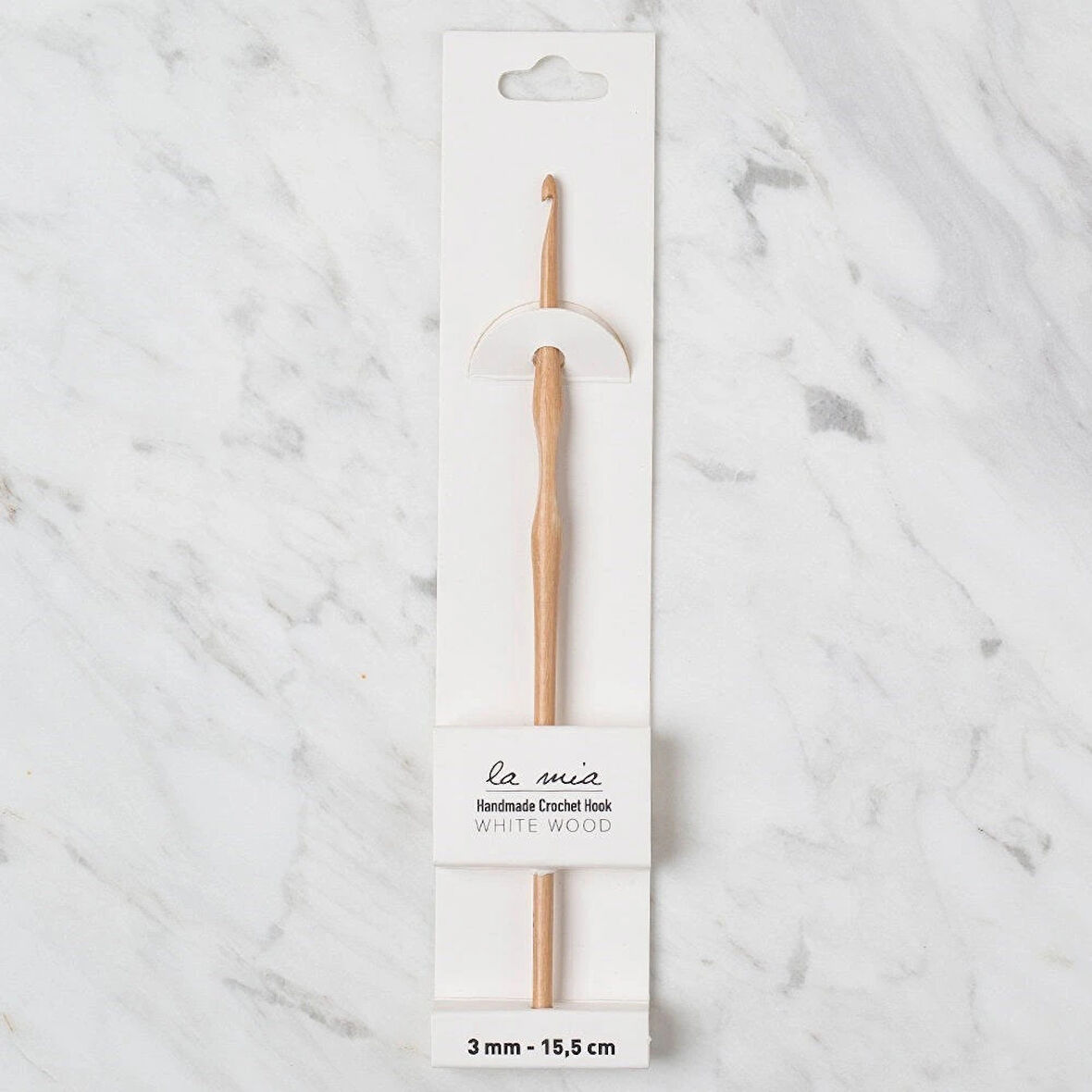 La Mia Whitewood 3 Mm 15.5 Cm Ahşap Yün Tığ