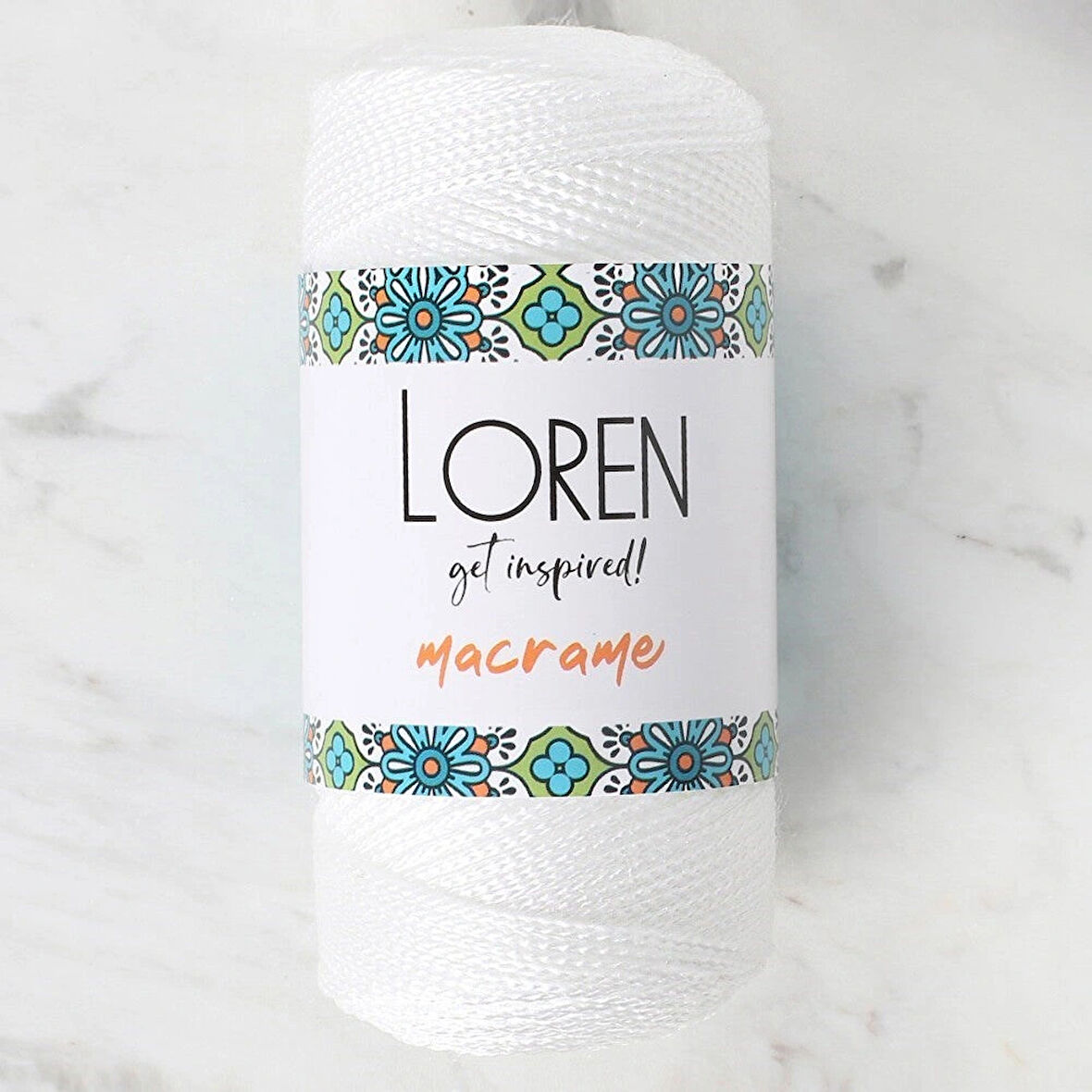 Loren Macrame Beyaz El Örgü İpi - Rm 002 - 34324