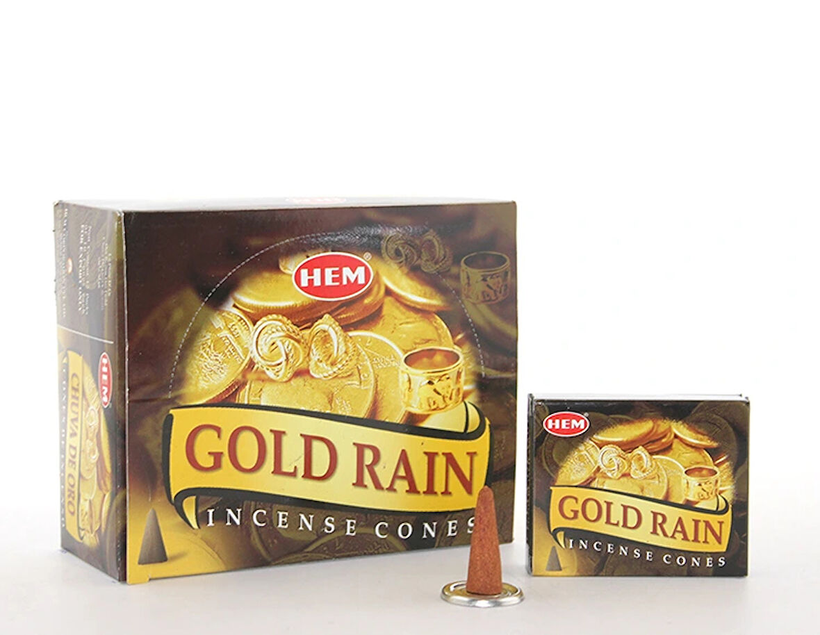 Leyloş Gold Rain Aromalı Konik Tütsü