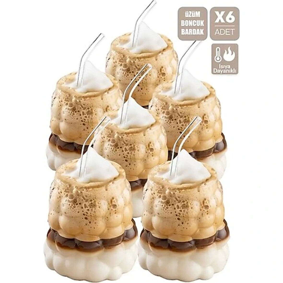 Leyloş Üzüm Bardak Seti (60 Ml) - 6 Adet