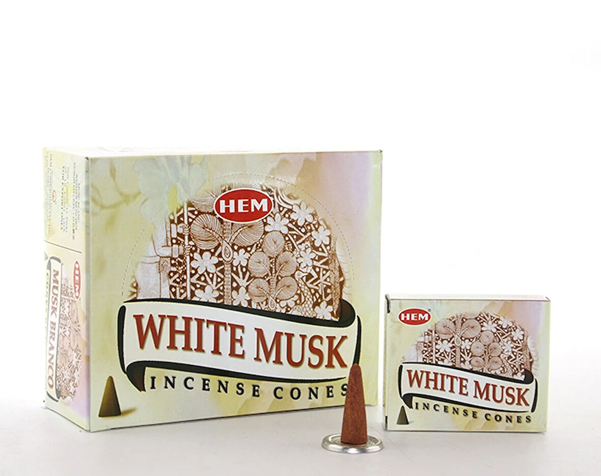 Leyloş White Musk Aromalı Konik Tütsü