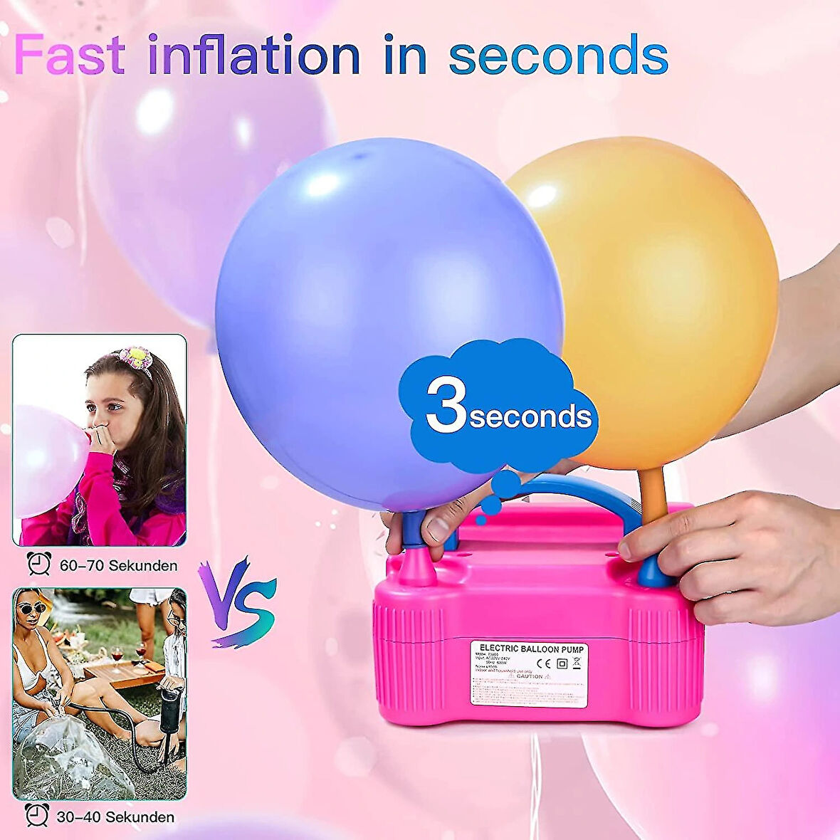 Leyloş Elektrikli Balon Şişirme Makinesi