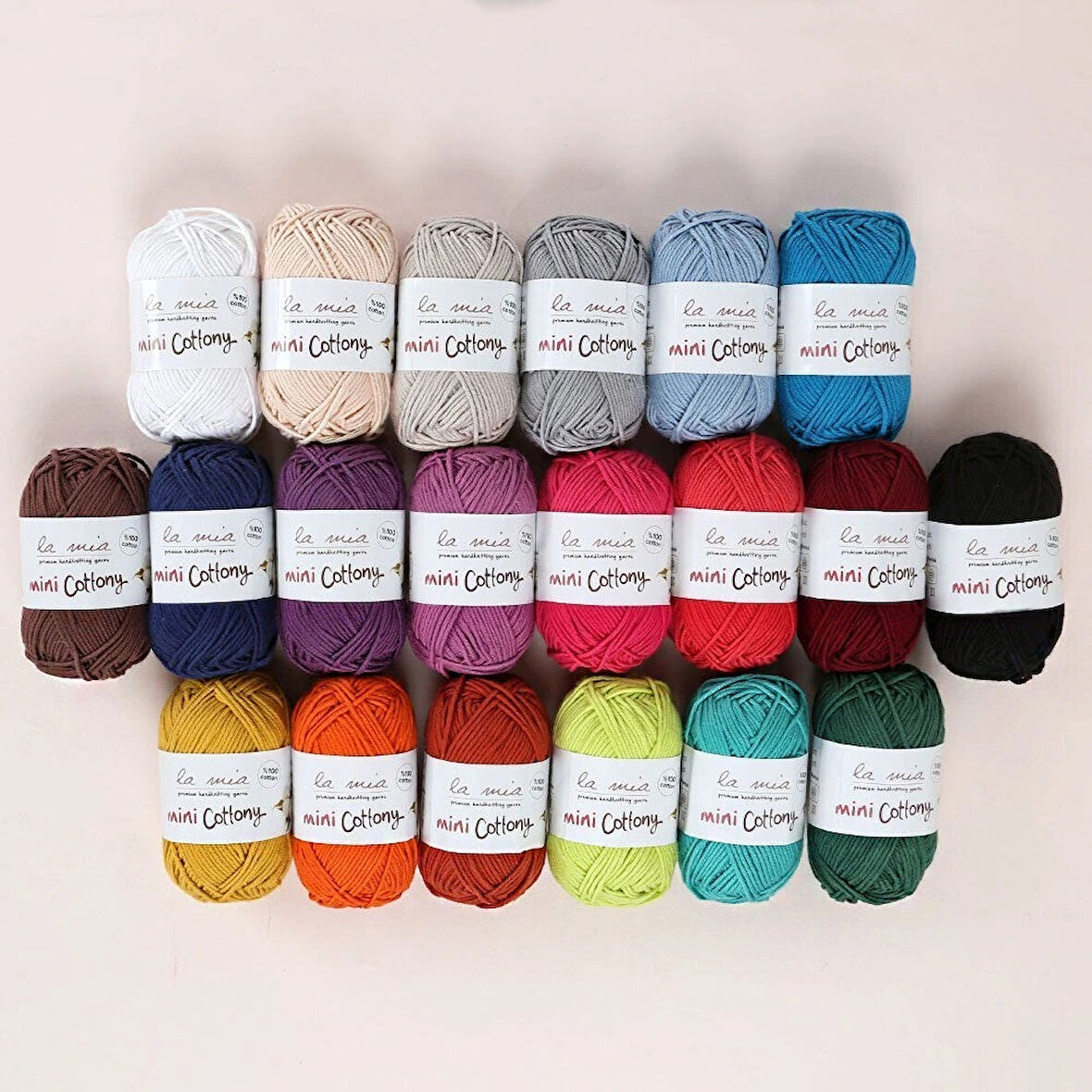 La Mia Mini Cottony 20'li Paket 25g Renkli El Örgü
