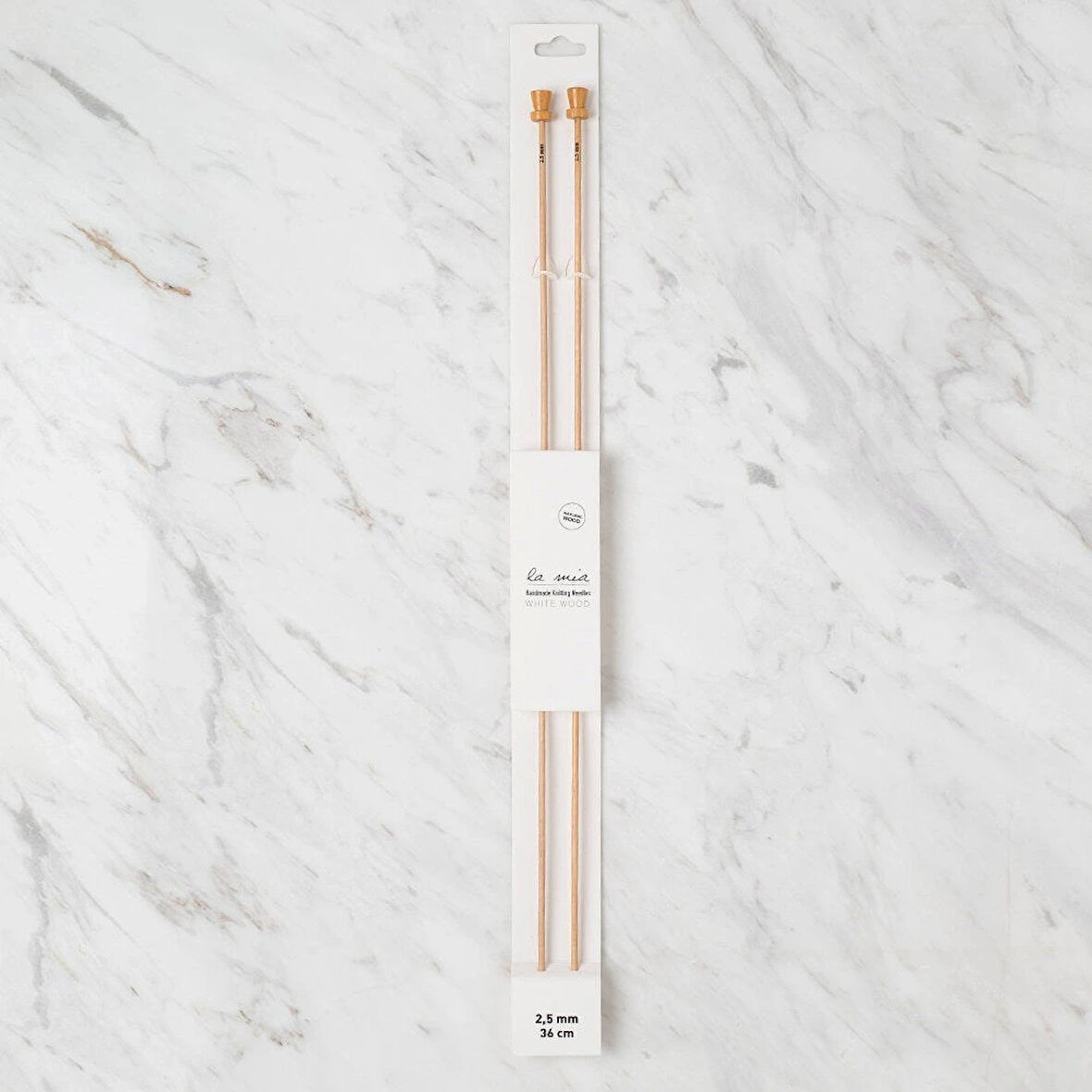 La Mia Whitewood 2.5 Mm 36 Cm Ahşap Örgü Şişi