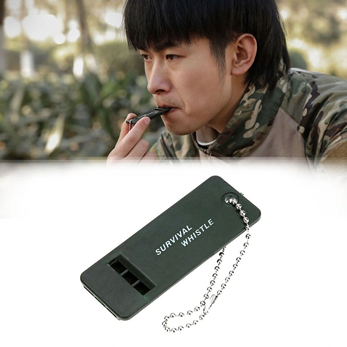 Buffer® Kamp Outdoor Yaşam Yüksek Sesli Acil Durum Survival Plastik Düdük