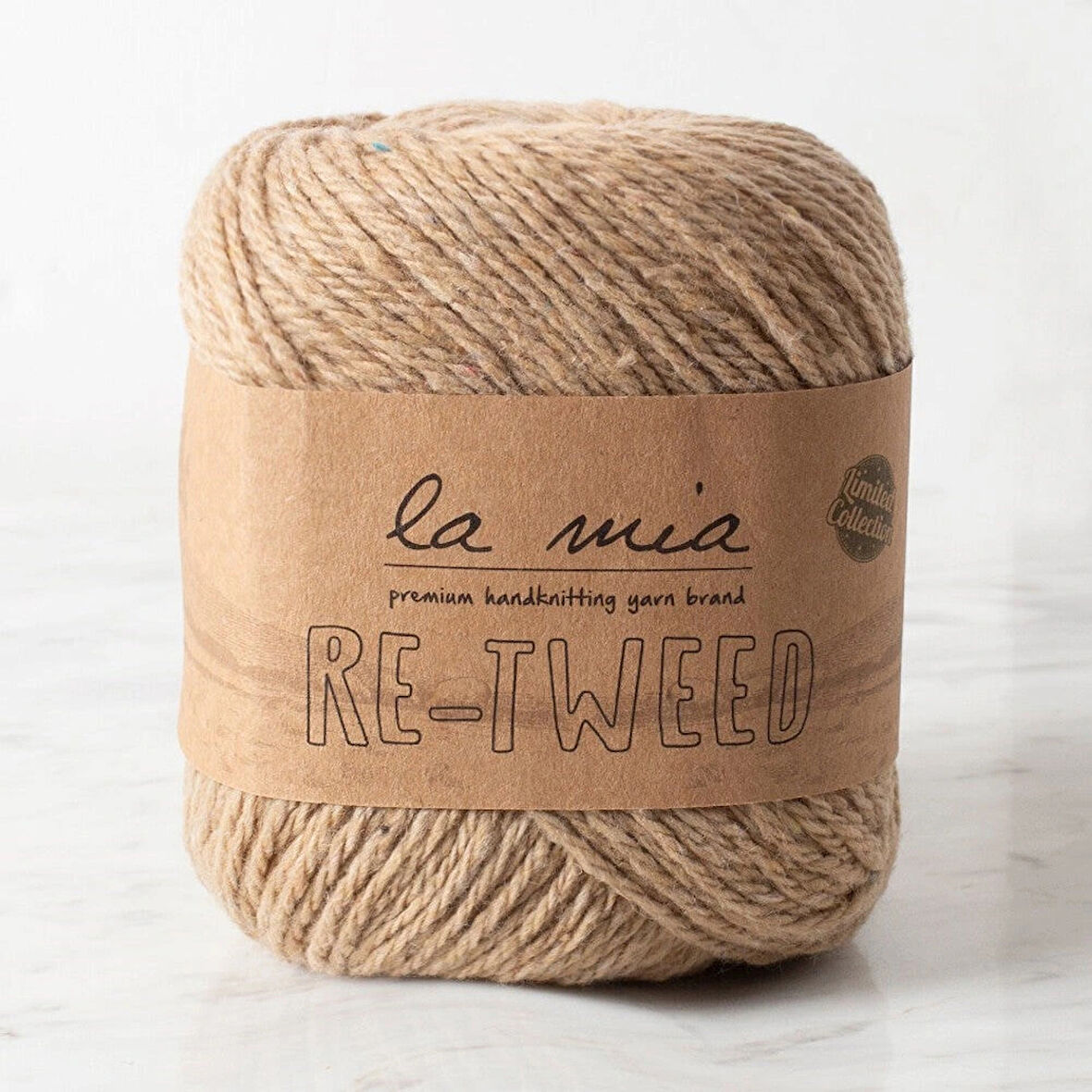 La Mia Re-tweed Bej Melanj El Örgü İpi - L122 - 34407