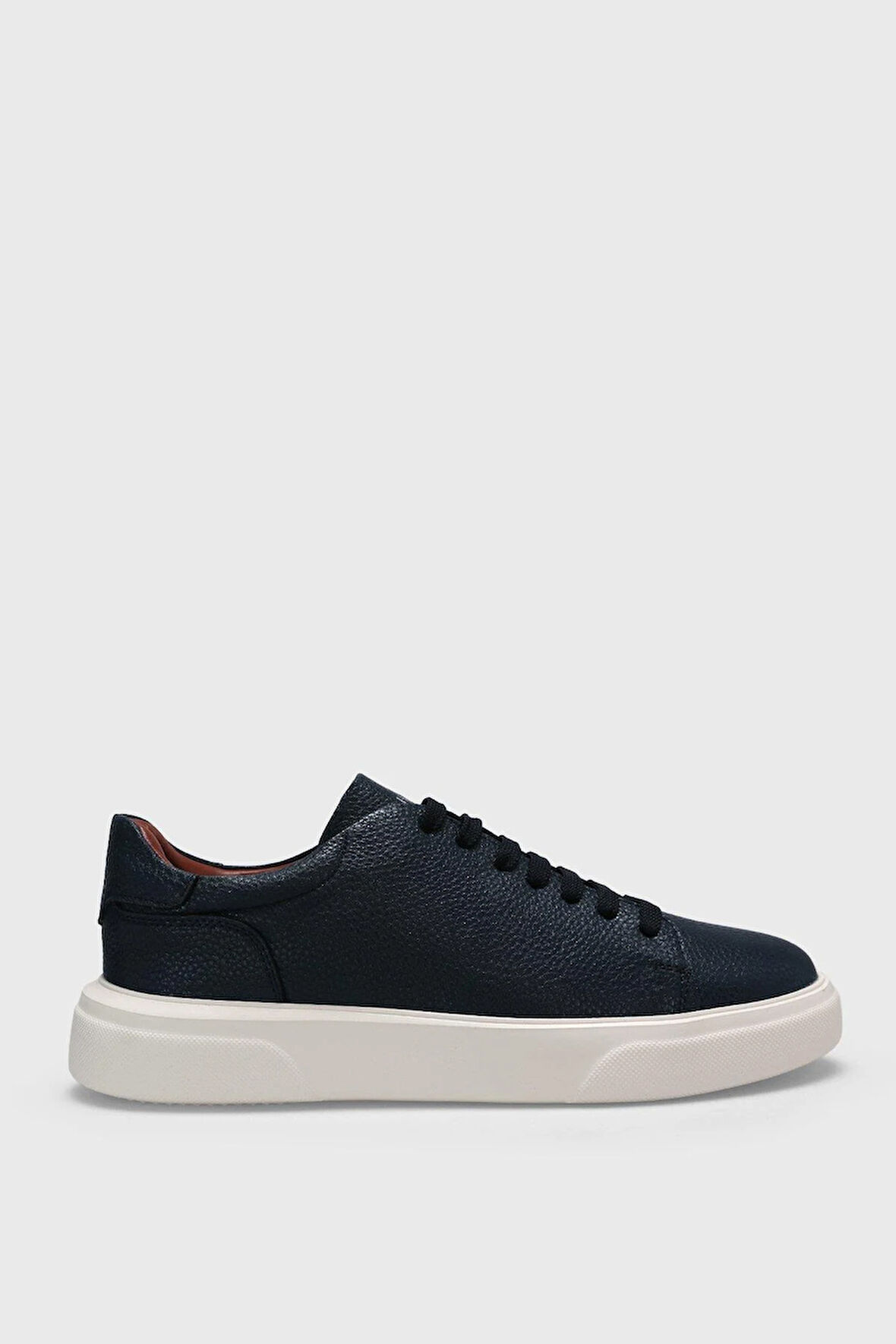 Lufian Tommy Lacivert Erkek Deri Sneaker
