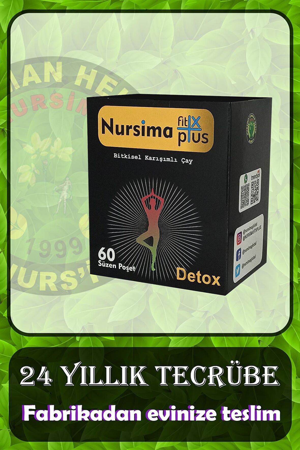 Fit X Plus Detox Çayı 60 Süzen Poşetli