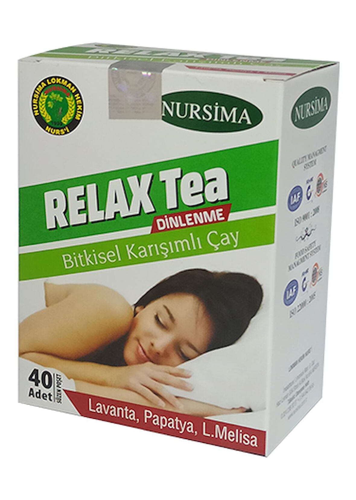 Relax Tea Bitkisel Karışımlı Çay 40 'lı Süzen Poşet