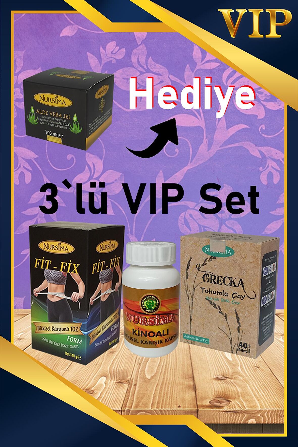 Nursima 3`lü VIP Detox Seti