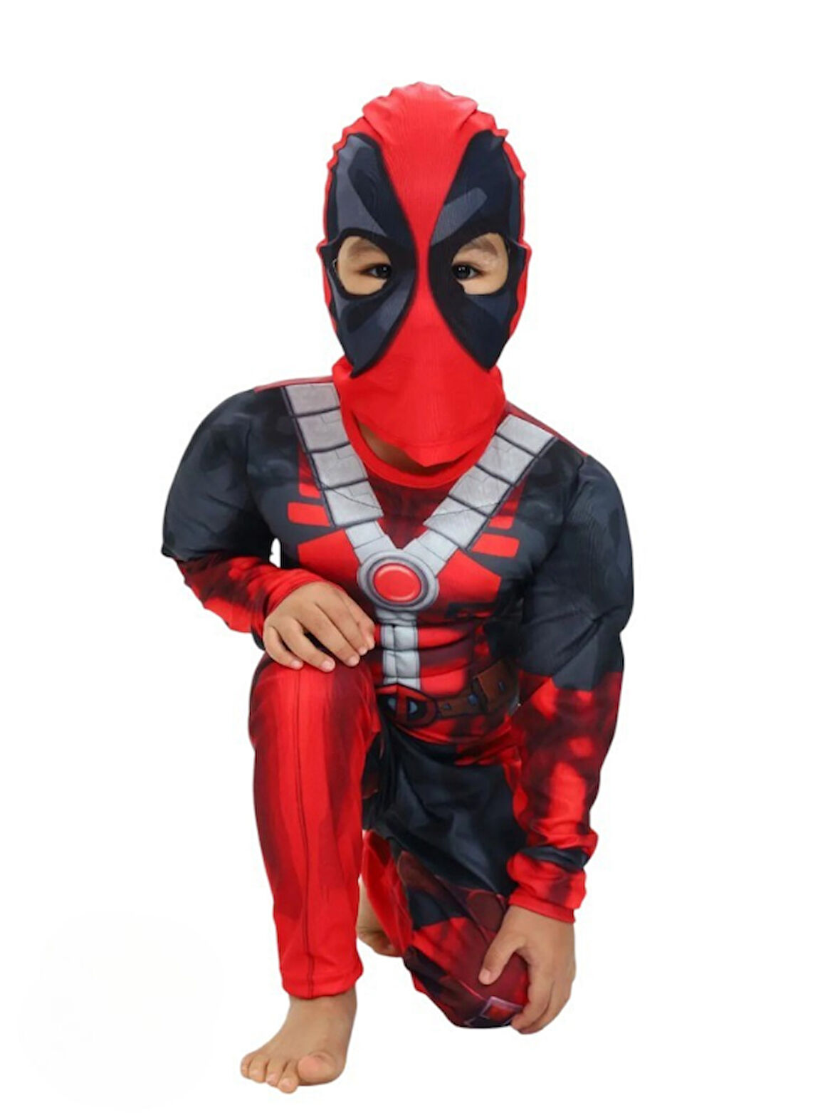 Deadpool Kaslı Çocuk Kostümü