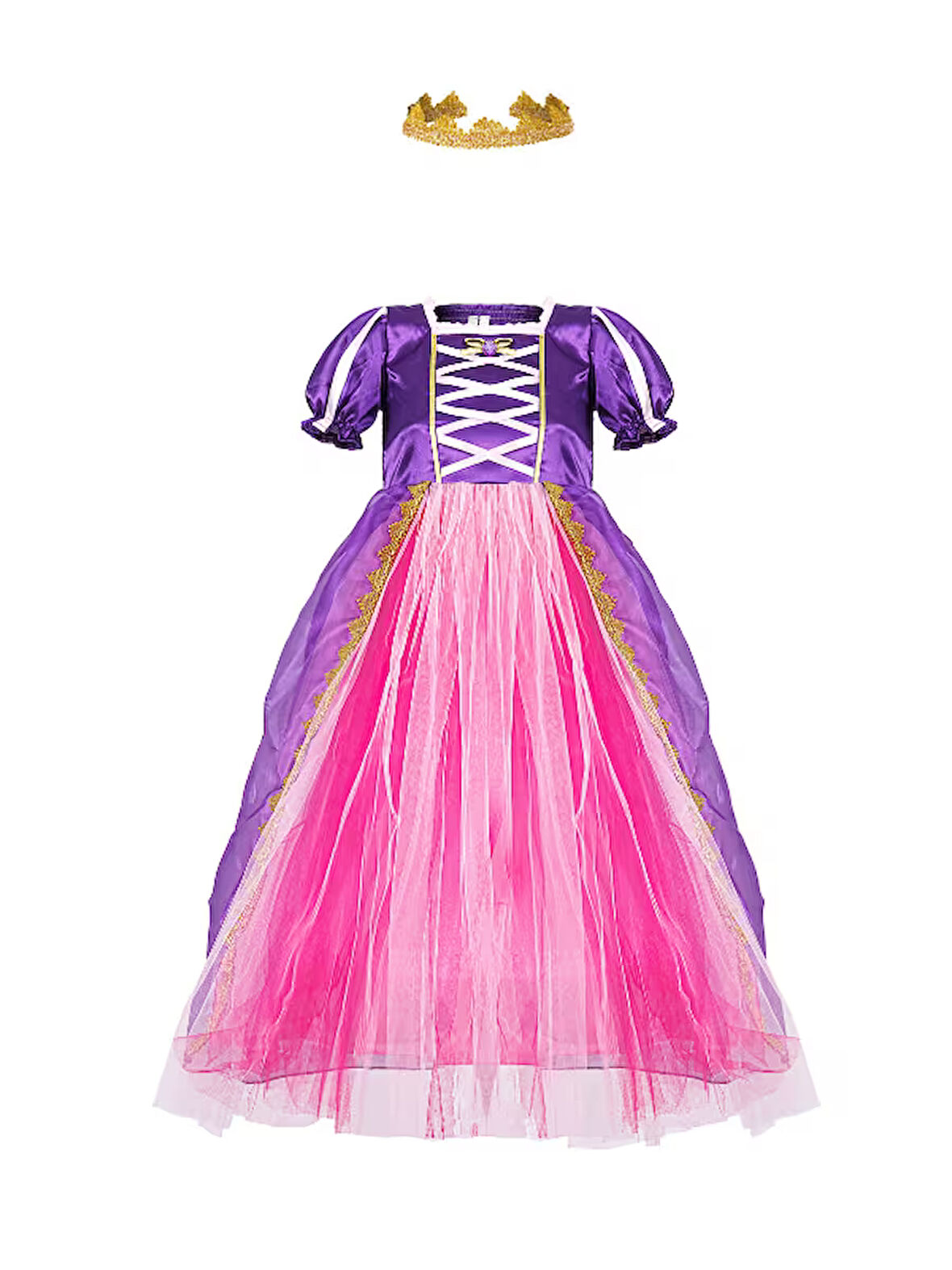 Rapunzel Kız Çocuk Kostümü