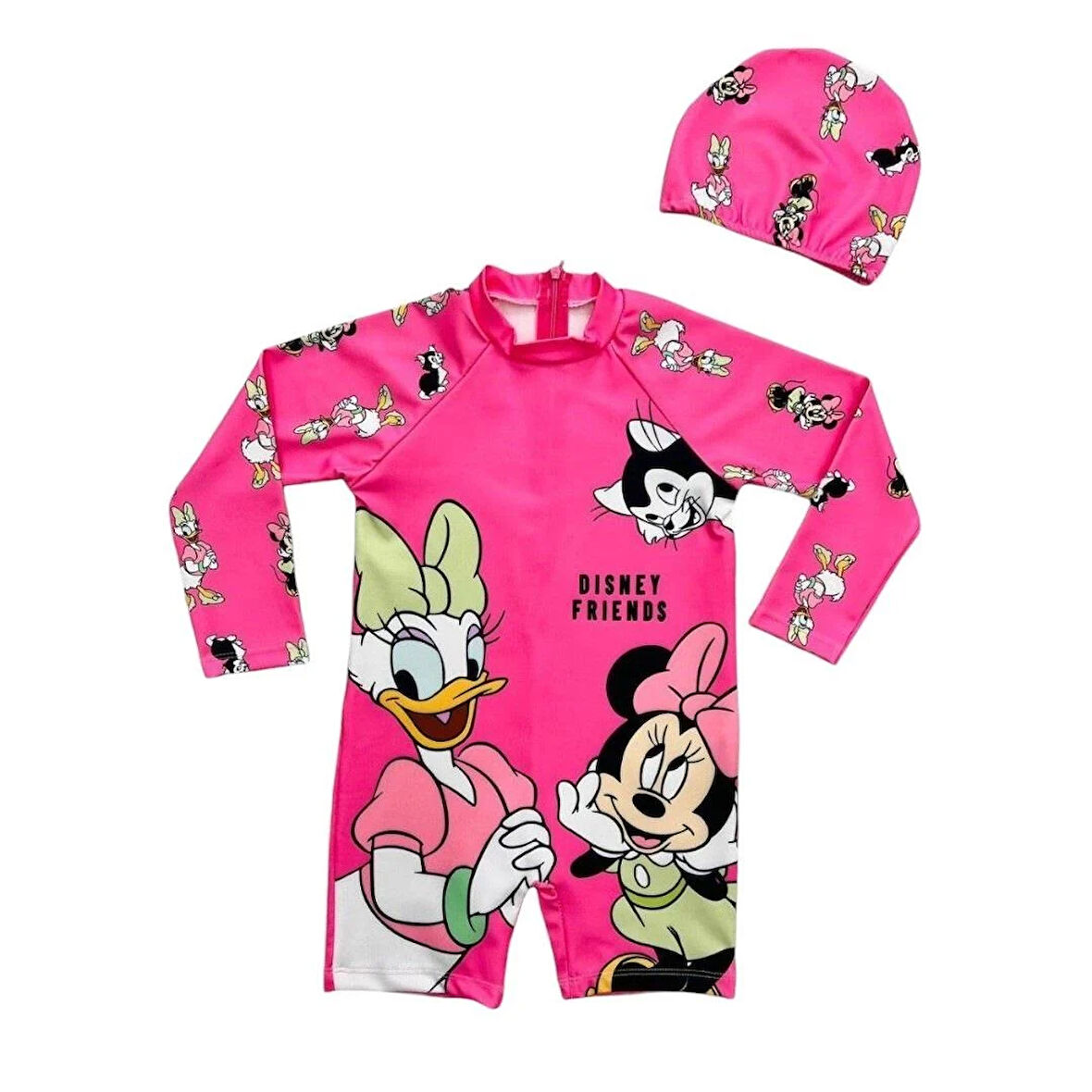 Minnie Mouse Uzun Kollu Mayo - Pembe