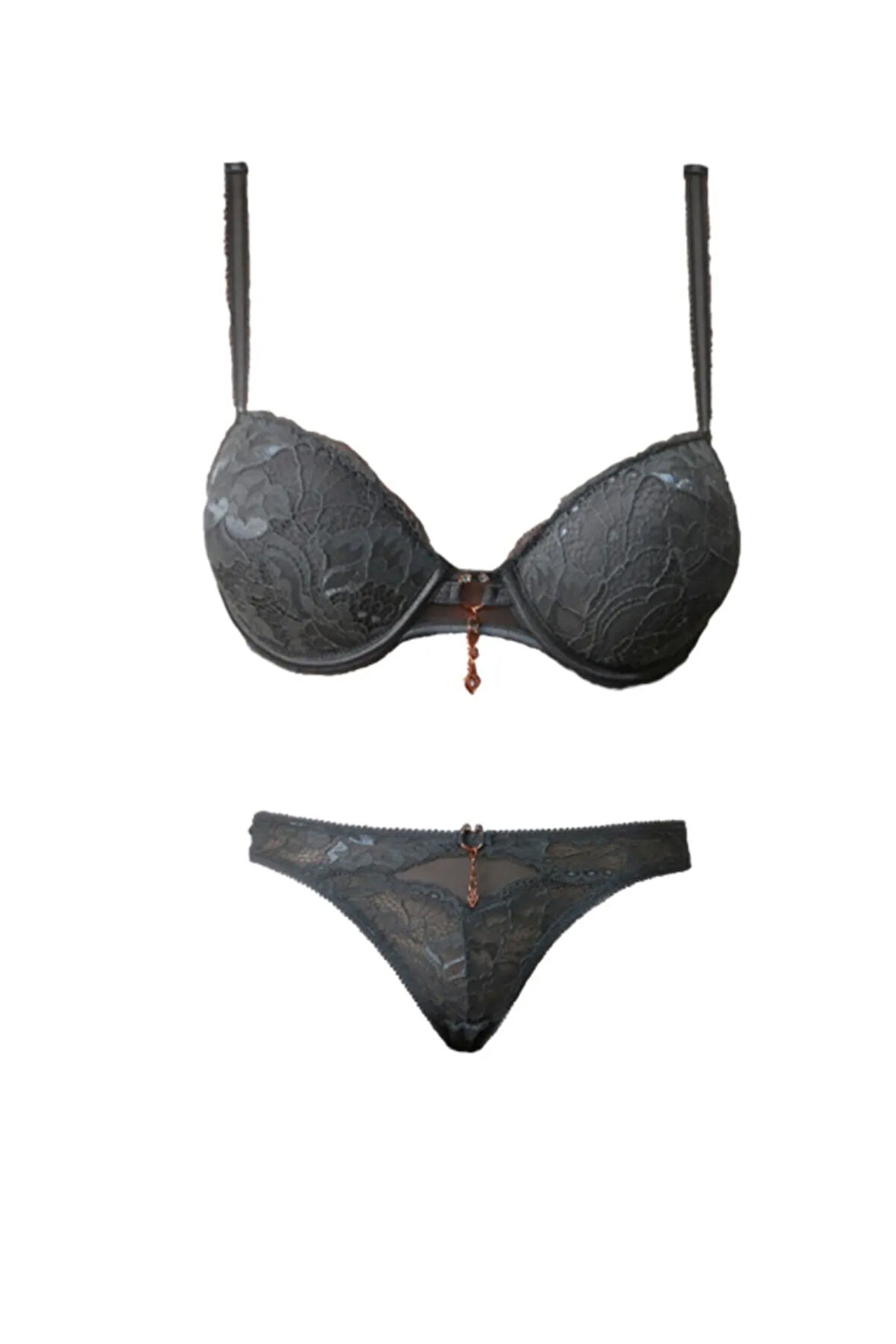 5040 Silikonlu Taşlı Sütyen Takım