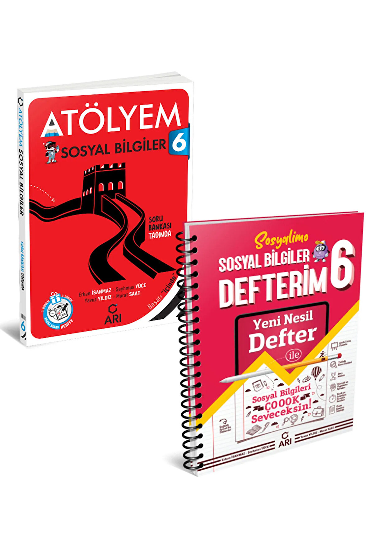 Arı Yayınları 6 Sınıf Sosyal Bilgiler Atölyem Akıllı Defter Seti 2 Kitap