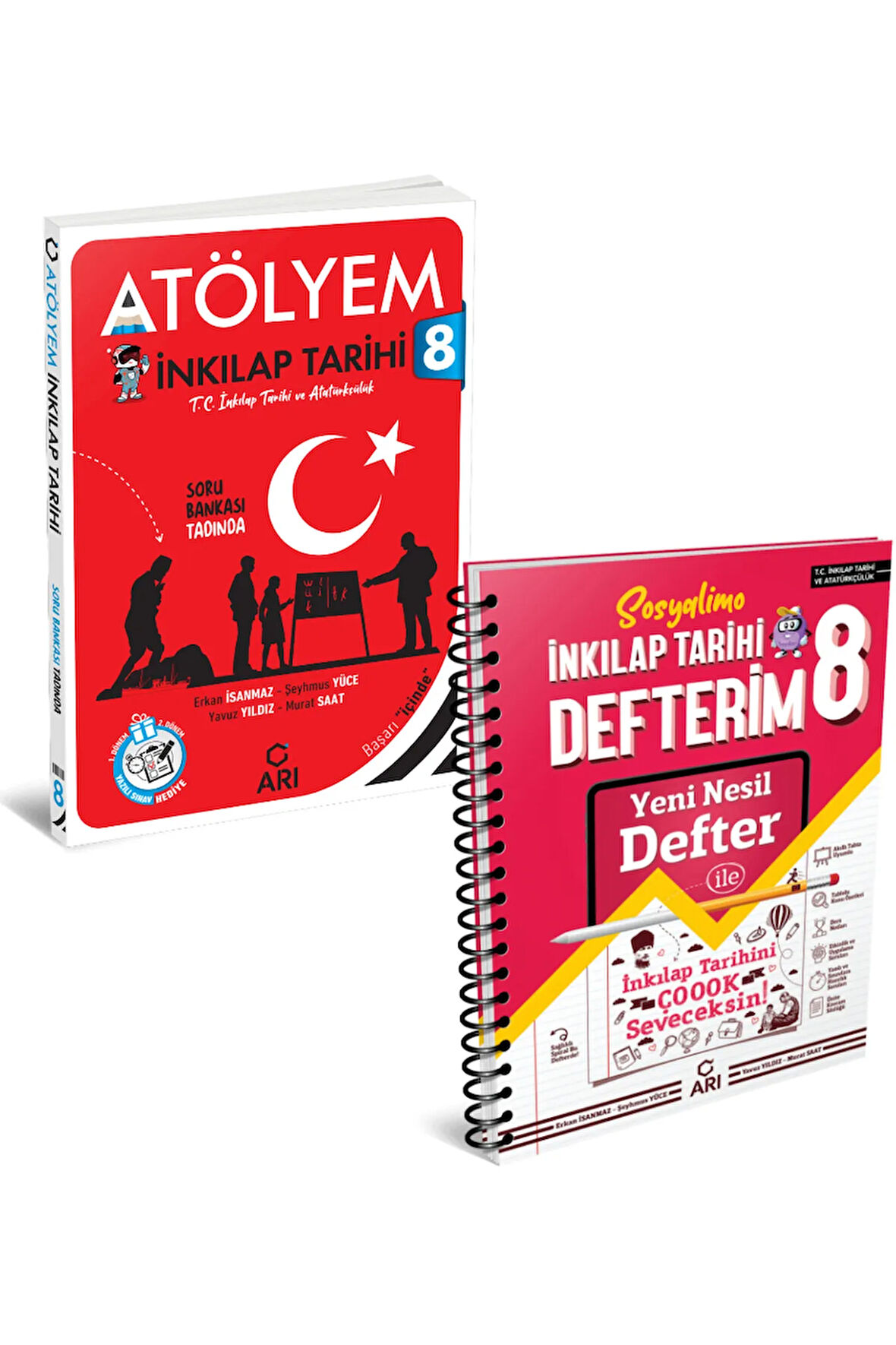 Arı Yayınları 8 Sınıf Sosyal Bilgiler Atölyem Akıllı Defter Seti 2 Kitap