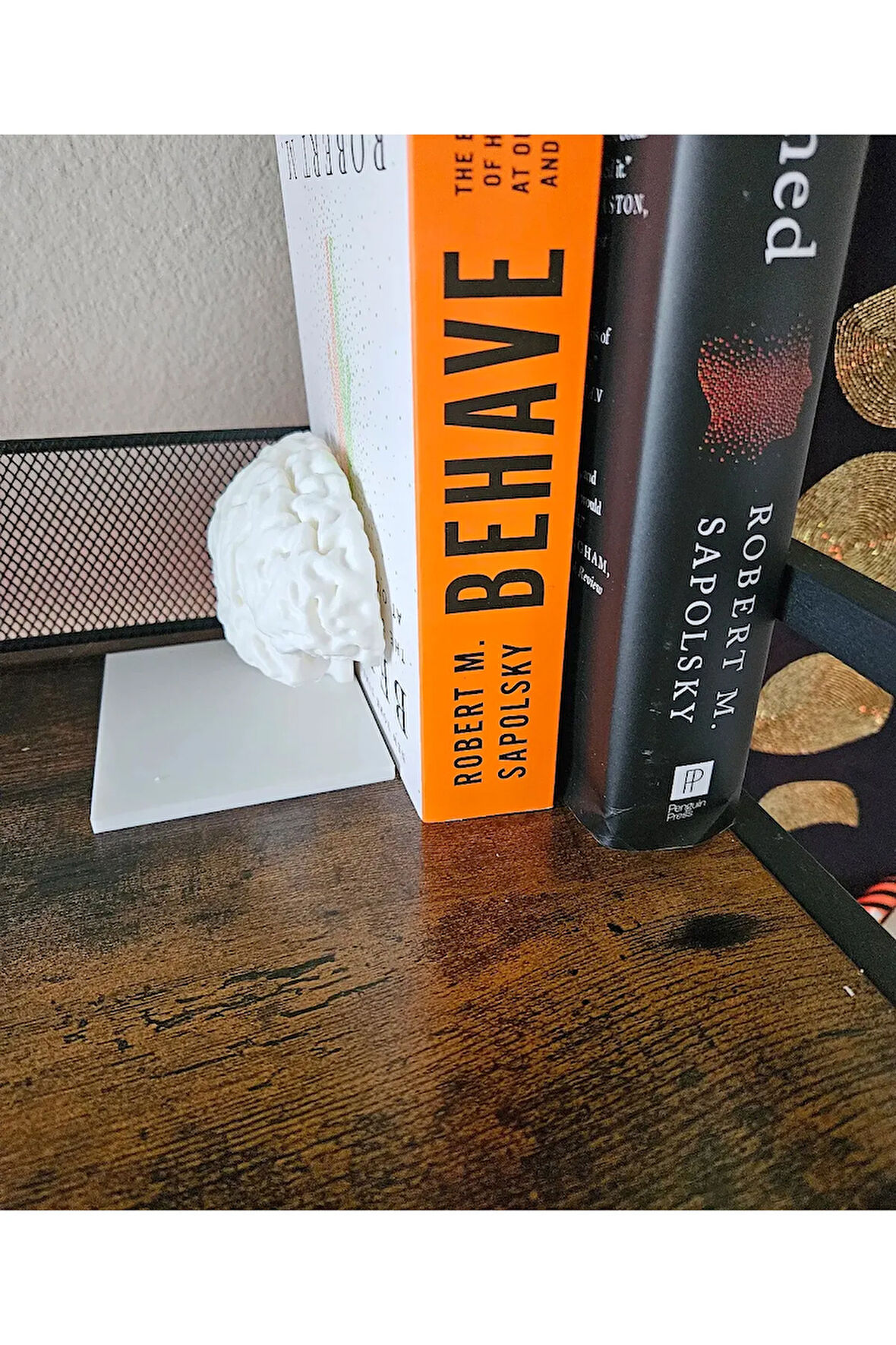Just3dprintings Beyin Tasarımlı Kitap Tutucu