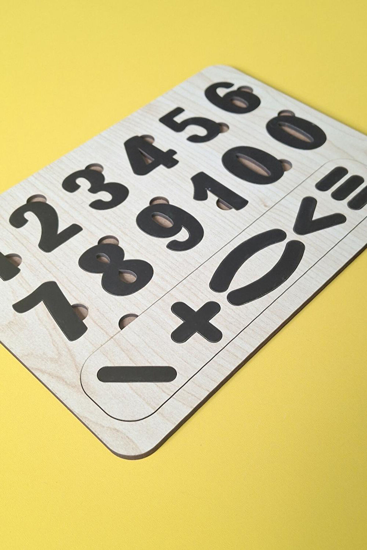 Hem Öğren Hem Eğlen Rakamlardan Oluşan Lazer Kesim Çocuk Puzzle