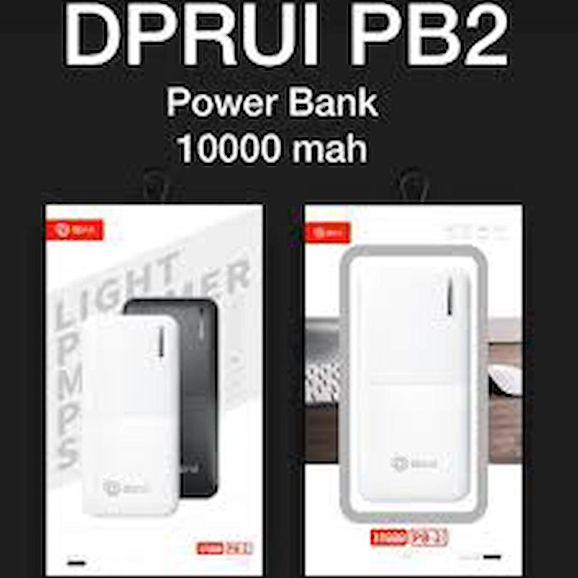 KRAL Dprui PB-2 Taşınabilir Şarj Cihazı POWER BANK